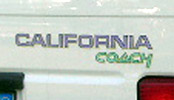 CaliforniaCoachRearLogoWhite